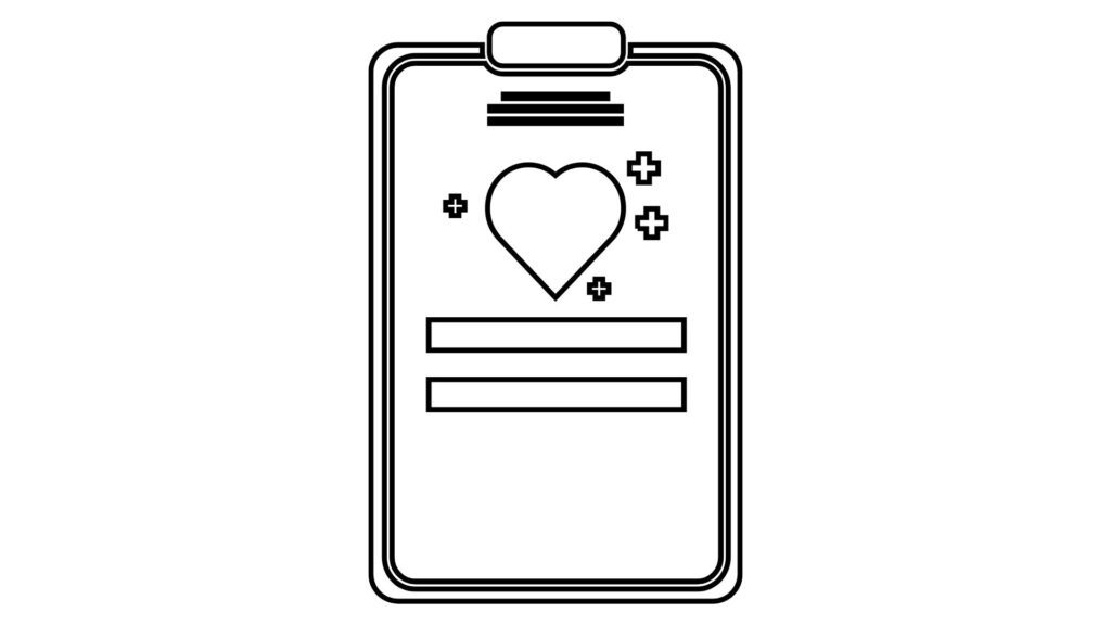 healthy illustration outline