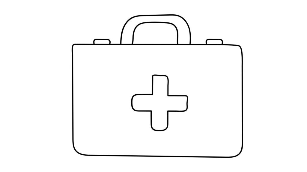 healthy illustration outline
