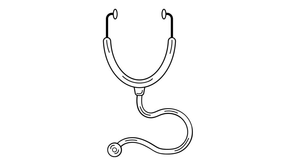 healthy illustration outline