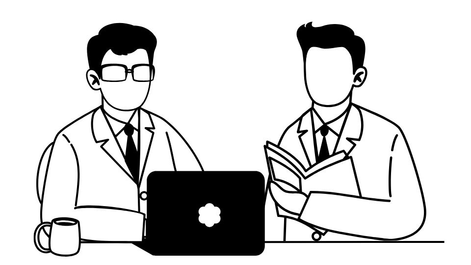 illustration about discuss
