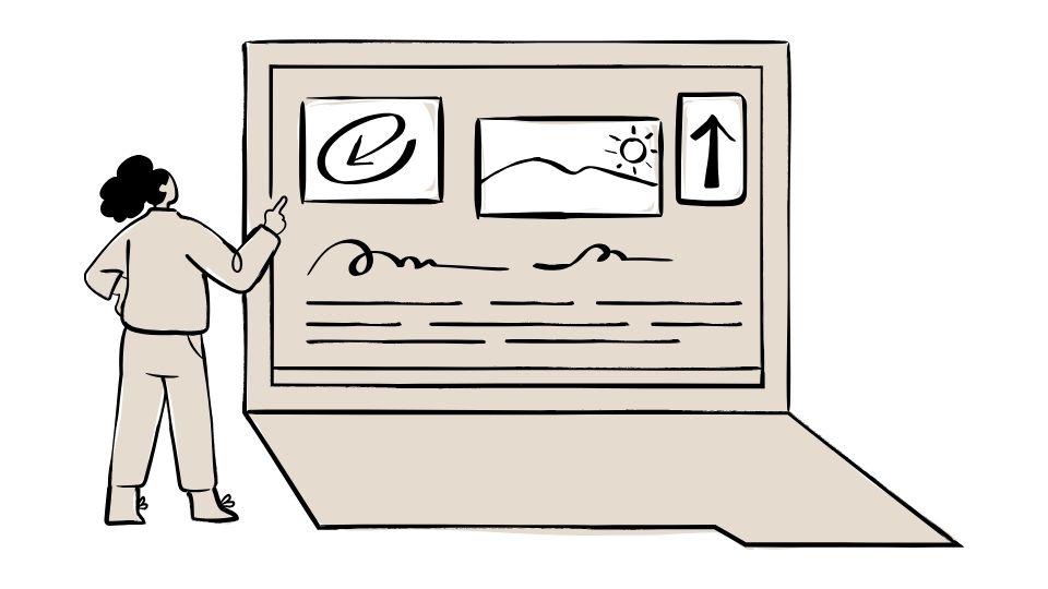 simple cartoon illustration