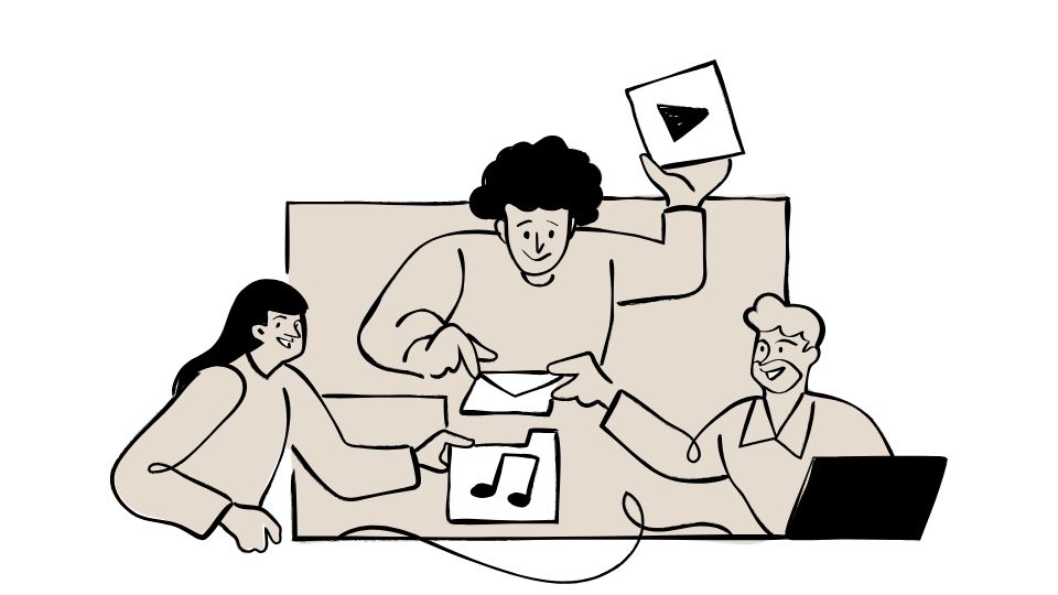 simple cartoon illustration
