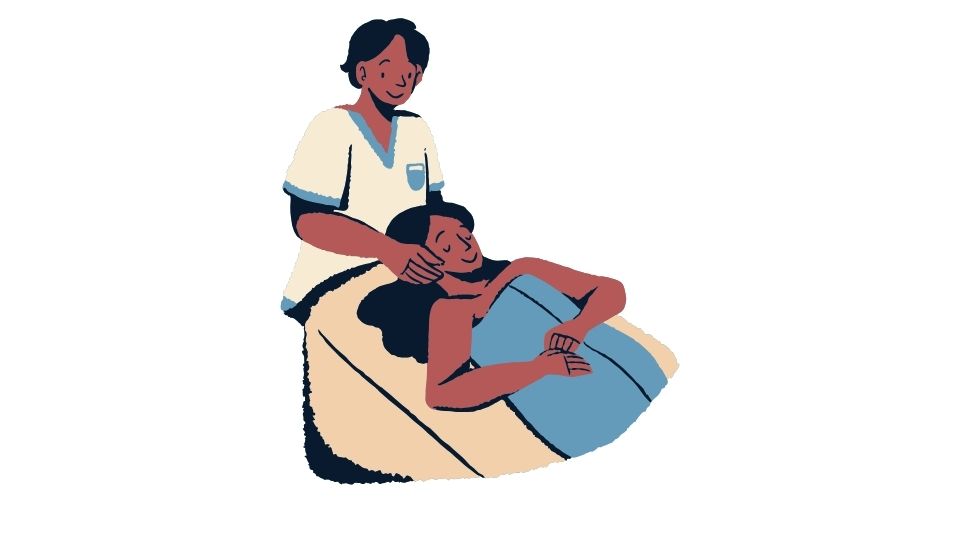 massage therapist illustration