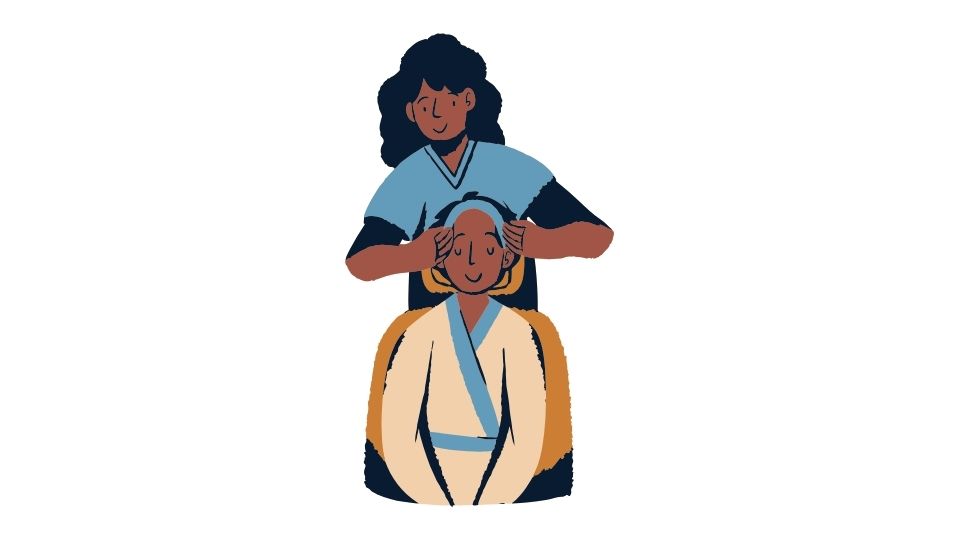 massage therapist illustration