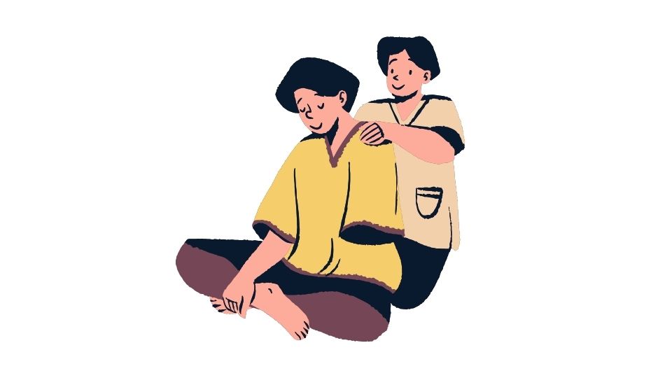 massage therapist illustration