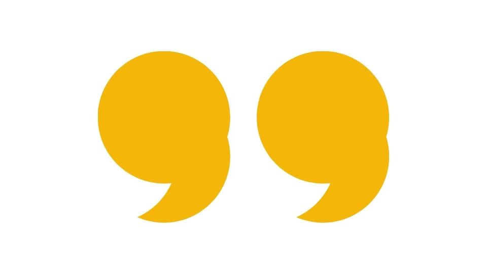 quote sign