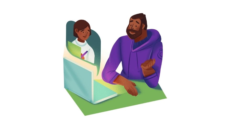 talking illustration