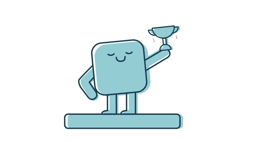 unique blue illustration