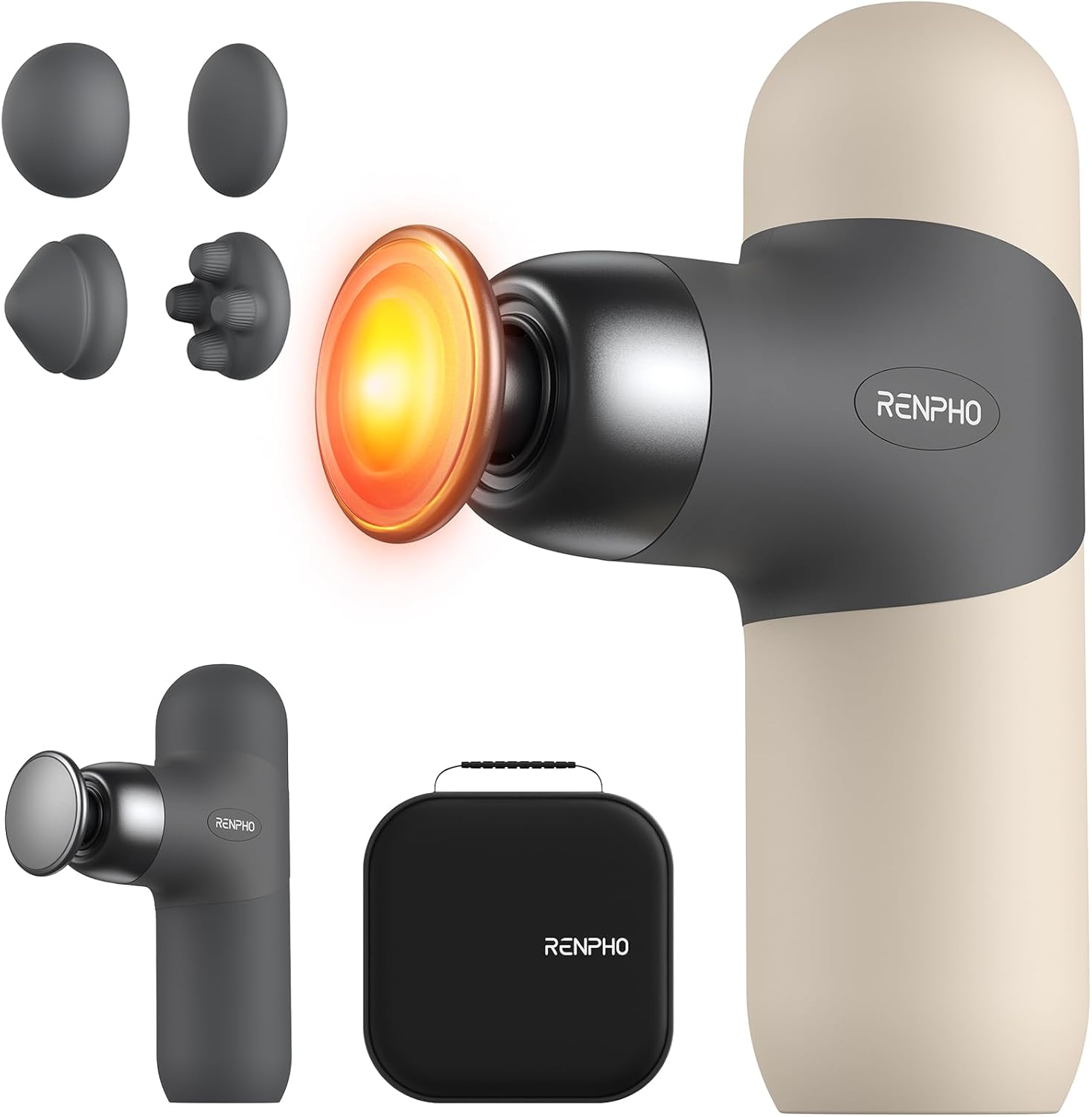 RENPHO Mini Thermal Massage Gun with Heat