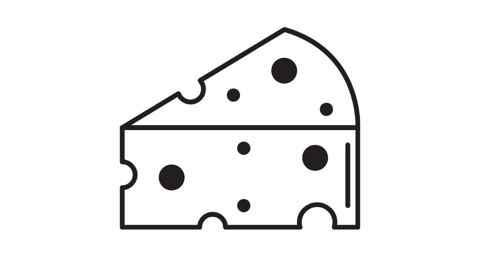 cheese simple illustration
