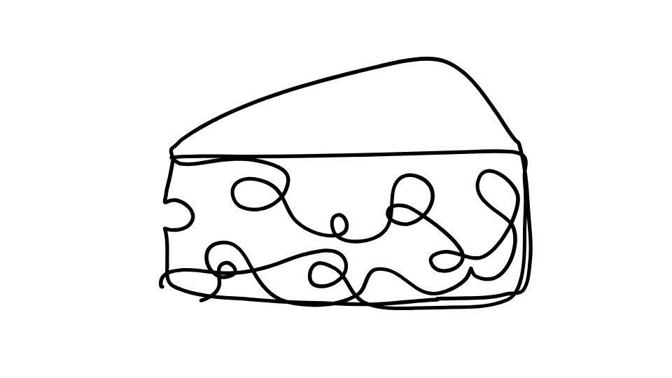 cheese simple illustration