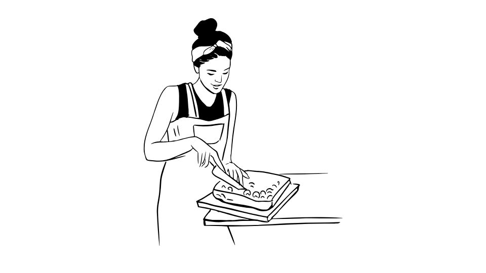 in the kitchen