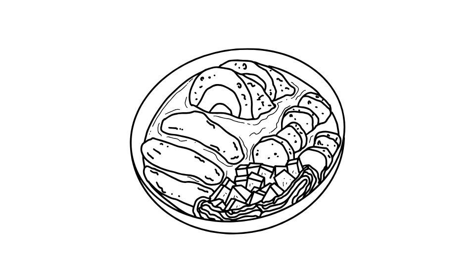 line art the food