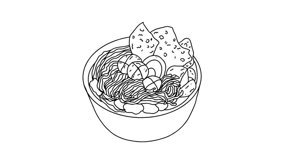 line art the food