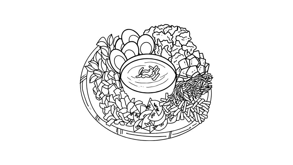 line art the food