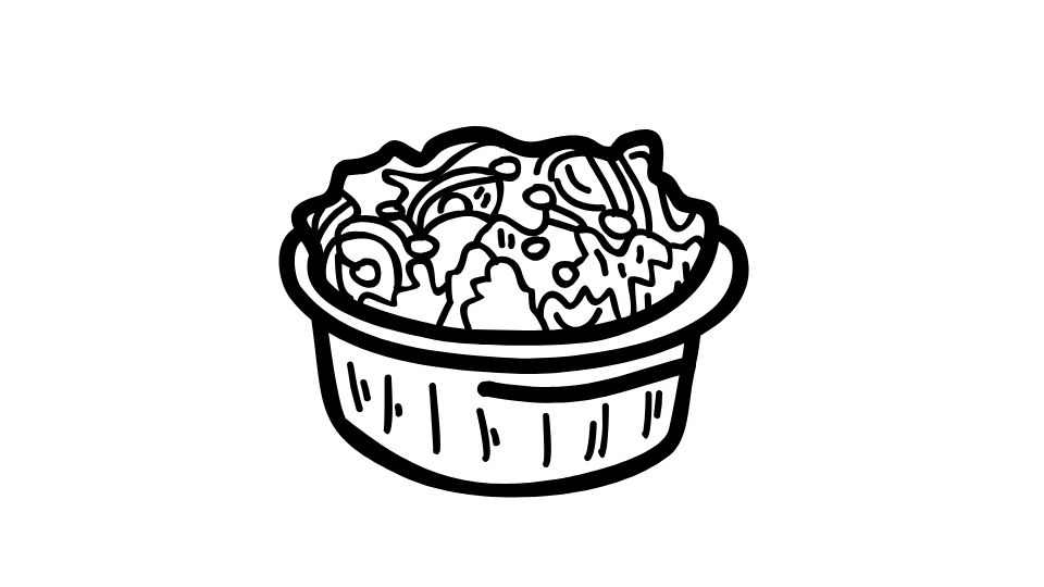 line art the food