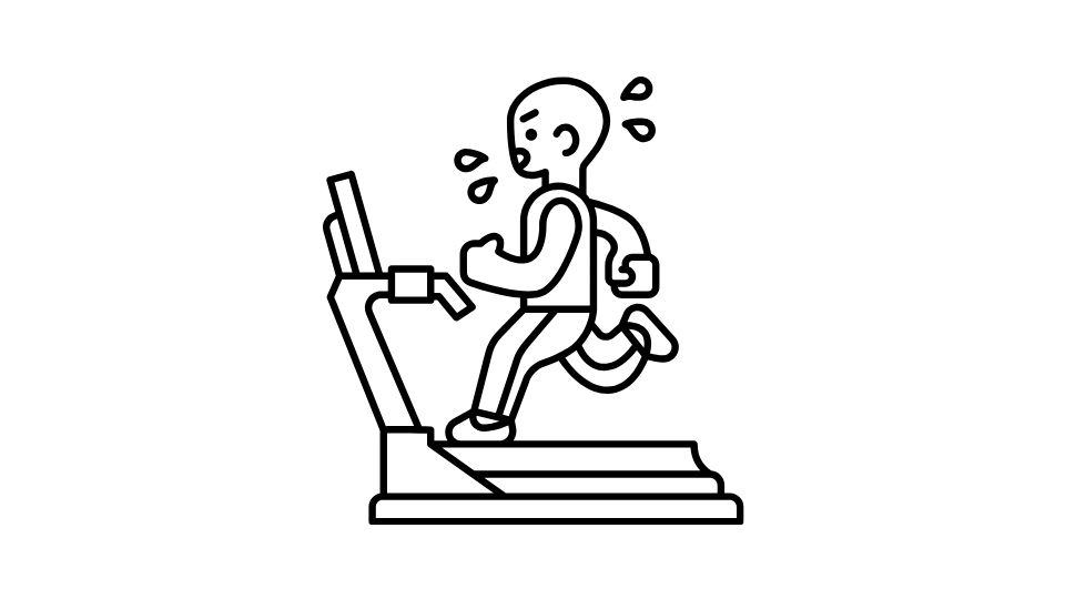 on the gym