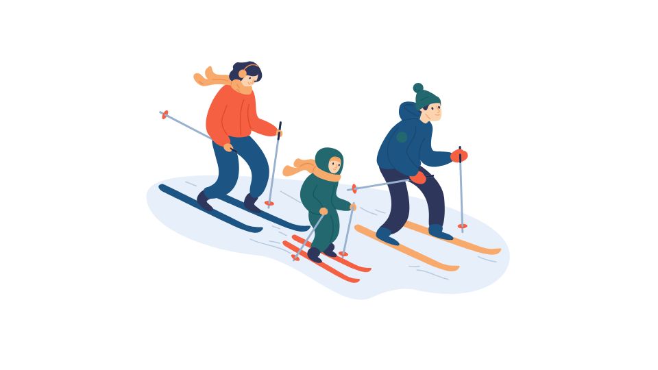 skiing