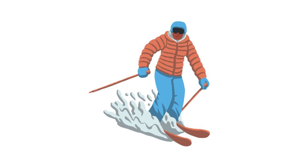 skiing