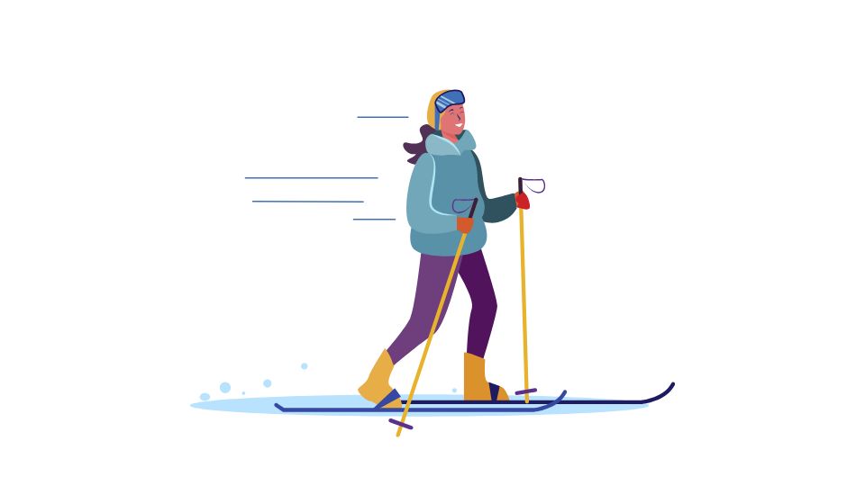 skiing