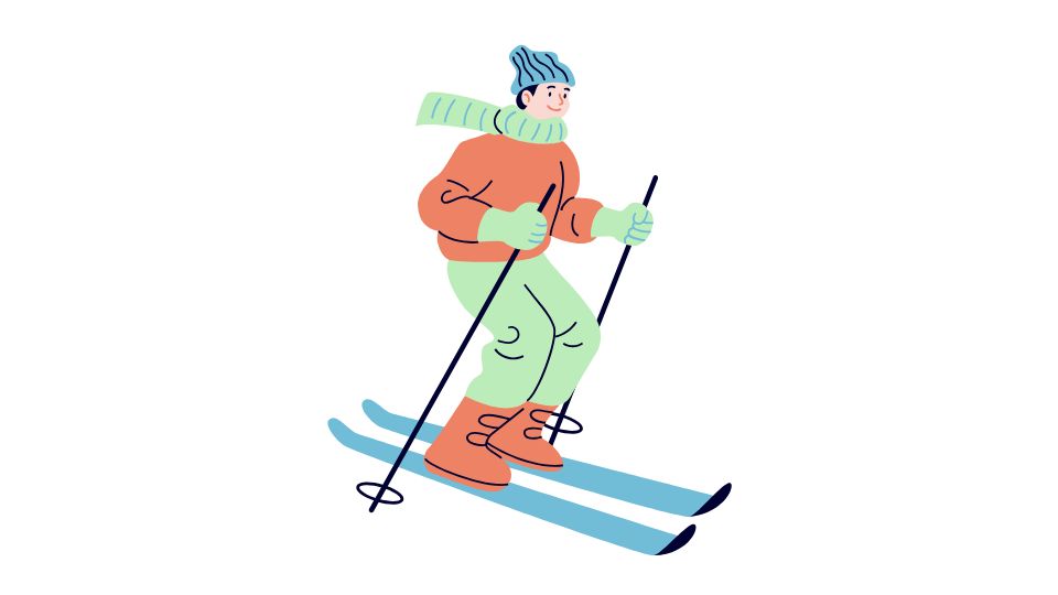skiing