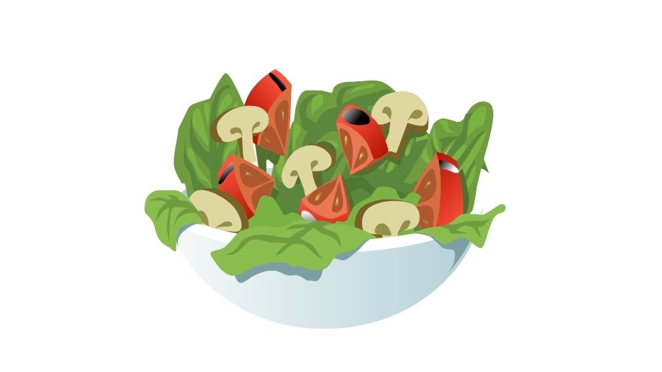the salad