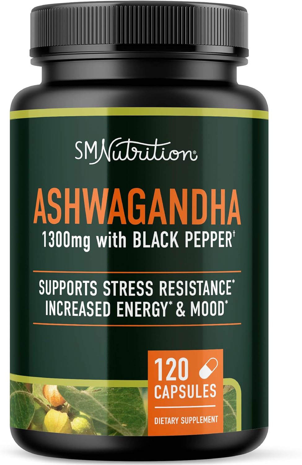 Ashwagandha Supplement 1300mg for Stress Resistance & Energy Boost